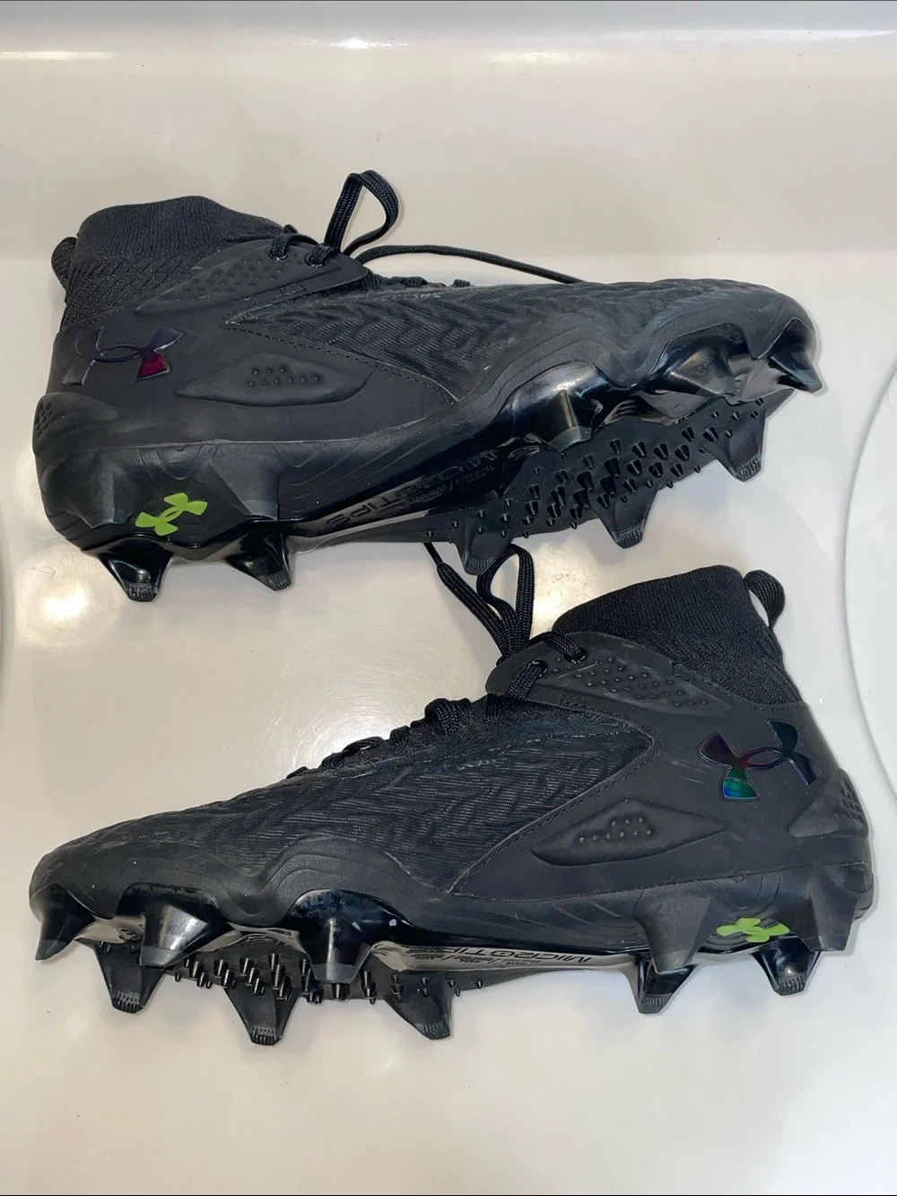 Under Armour Men’s Highlight 2 MC Knit Black Football Cleats